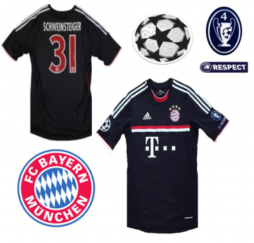 Adidas FC Bayern München Trikot 31 Bastian Schweinsteiger 2011/12 schwarz T-Com Herren L