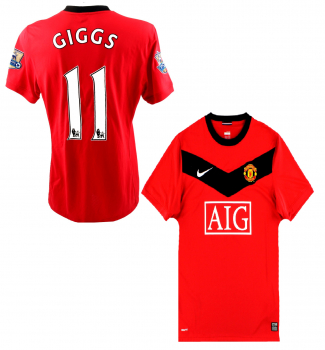 Nike Manchester United Trikot 11 Ryan Giggs 2009/10 heim rot AIG Herren XL