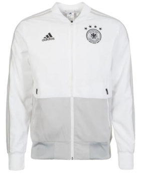 Adidas Deutschland Trainings-Jacke WM 2918 Präsentationsjacke weiß grau DFB Herren XL oder XXL