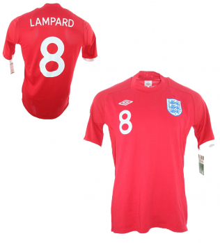 Umbro England Trikot 8 Frank Lampard WM 2010 away rot Herren M/L